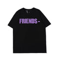 VLONE PURPLE FRIENDS LOGO BLACK TEE (NEW)
