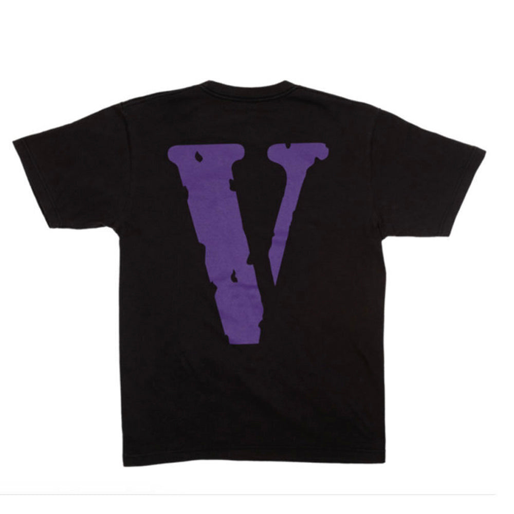 VLONE PURPLE FRIENDS LOGO BLACK TEE (NEW)