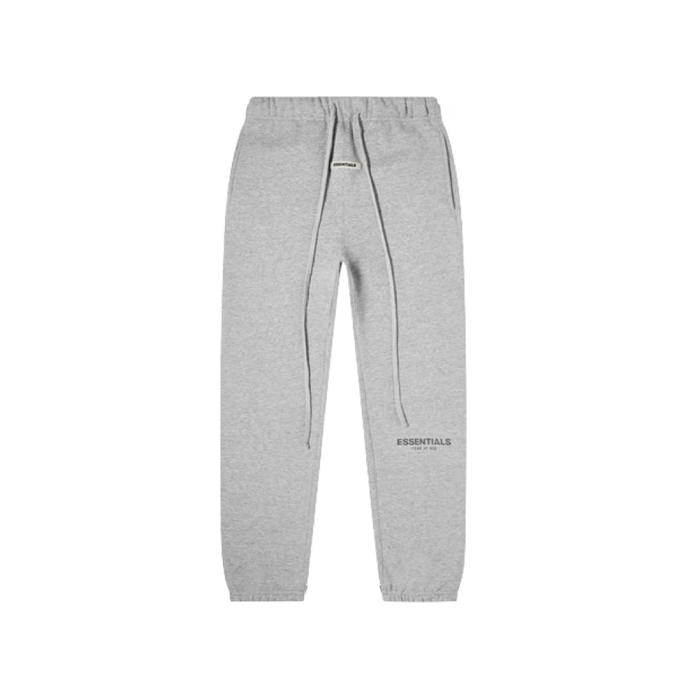 FEAR OF GOD FOG ESSENTIALS SS20 REFLECTIVE SWEAT PANTS HEATHER GREY (NEW) -