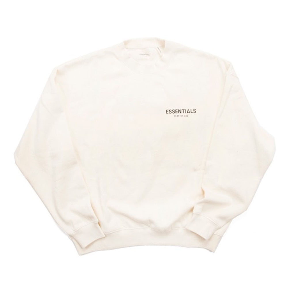 FOG ESSENTIALS 2019 LOGO CREAM CREWNECK (NEW) - -
