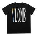 VLONE BLUE YELLOW CLASSIC LOGO BLACK TEE (NEW) (NEW)